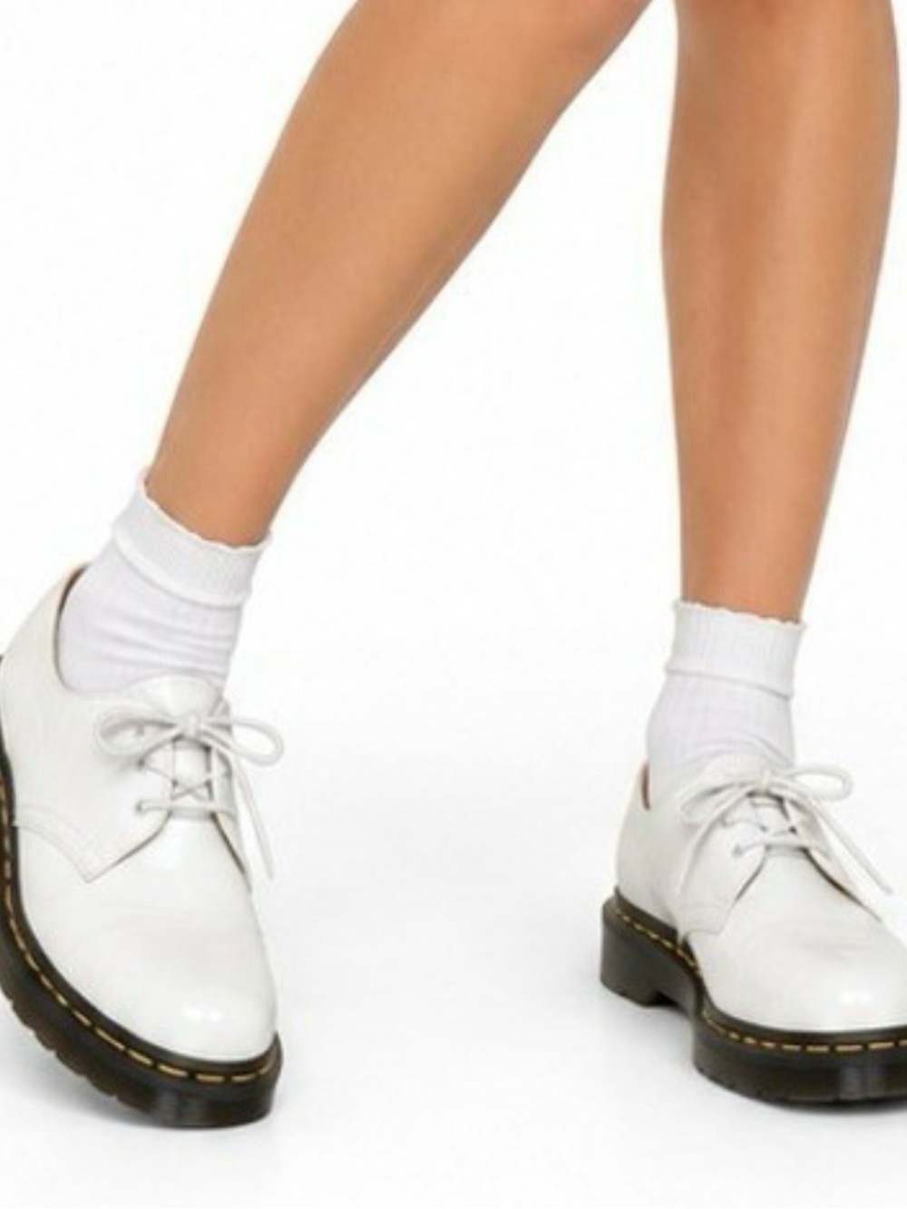 Dr Martens 1461 leather white Oxford shoes